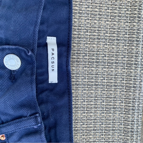 PacSun High rise straight jeans deep blue size 27 - Picture 5 of 8